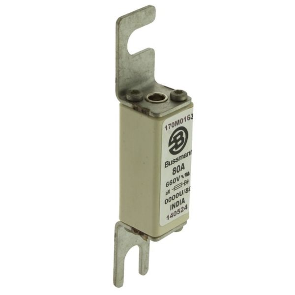 Fuse-link, high speed, 50 A, AC 660 V, size 0000, 18 x 19 x 100 mm, aR, UL, visual indicator image 3