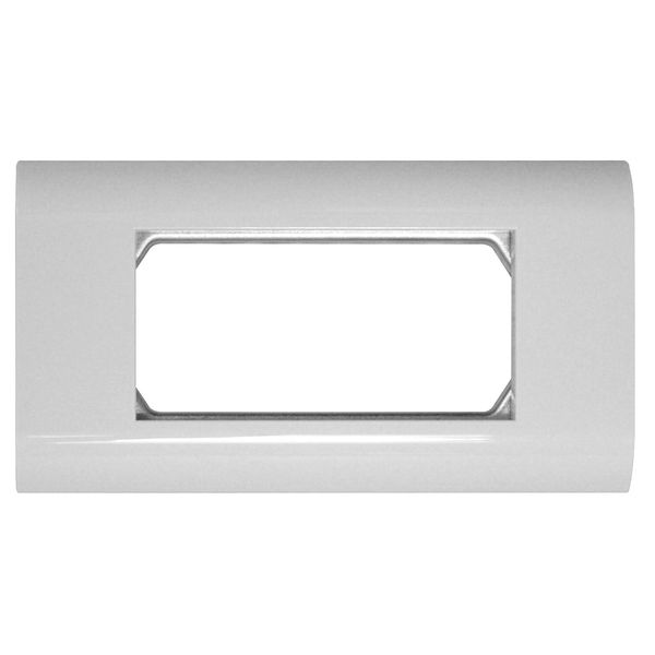 Frame Double 80x148mm for centralplates 45x45mm, RAL9010 image 1