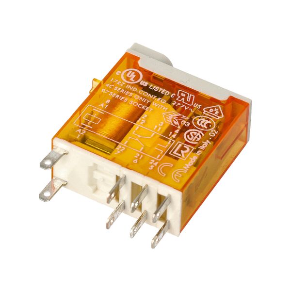 Mini.ind.relays 2CO 8A/230VAC/Agni/Test button/Mech.ind. (46.52.8.230.0040) image 4
