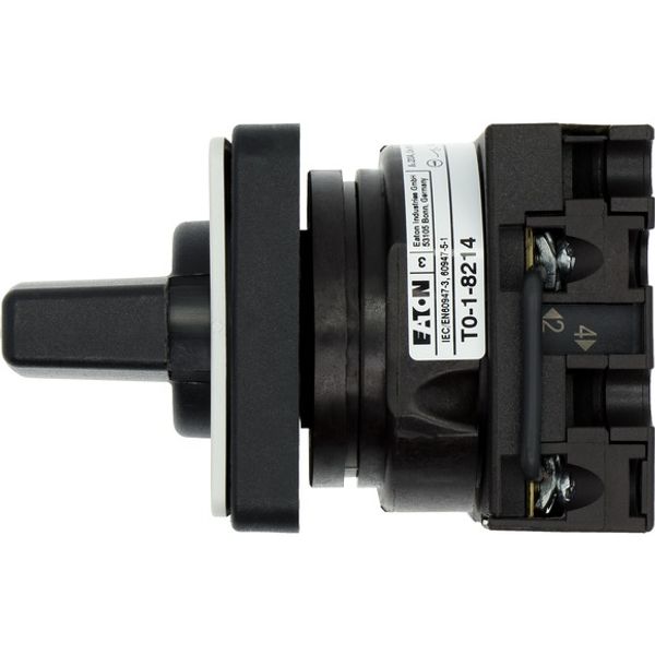Changeoverswitches, T0, 20 A, flush mounting, 1 contact unit(s), Contacts: 2, 45 °, momentary, With 0 (Off) position, with spring-return from both dir image 2