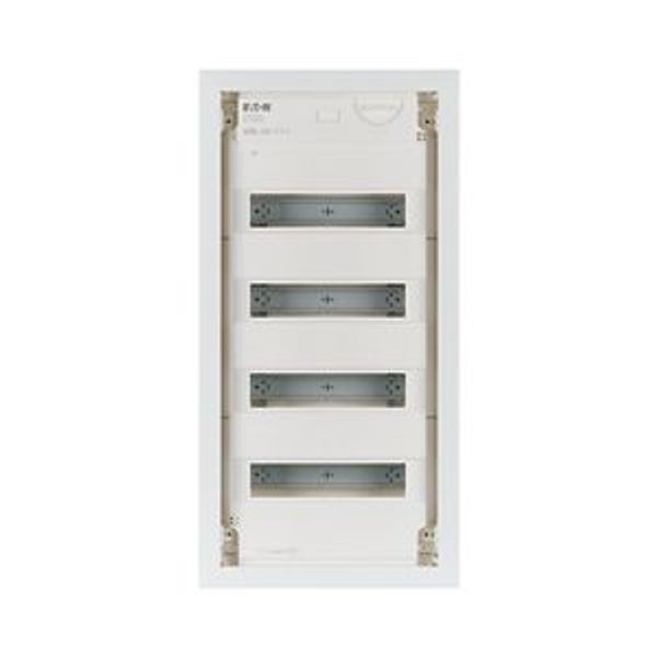 Hollow wall compact distribution board, 4-rows, flush sheet steel door image 5