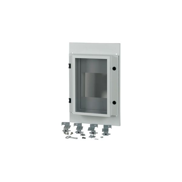 Front plate, NZM4, 3p, withdrawable + remote operator, W=425mm, IP55, grey image 6