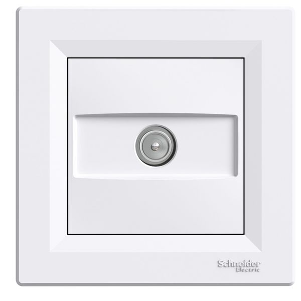 Asfora, TV socket ending, 1dB, white image 4