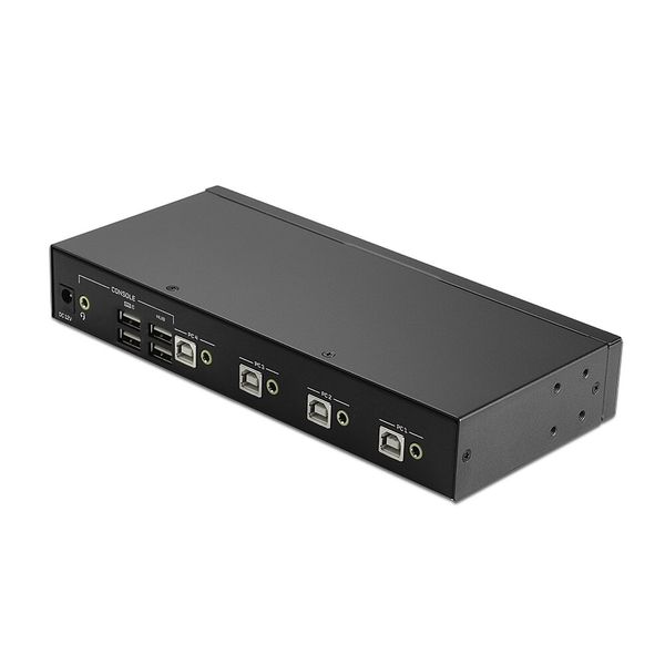 4 Port USB 2.0 & Audio KM Switch Switch between 4 PCs from one keyboard and mouse image 2