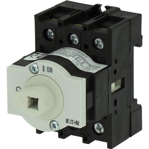 On-Off switch, P1, 40 A, rear mounting, 3 pole, Without metal shaft image 4