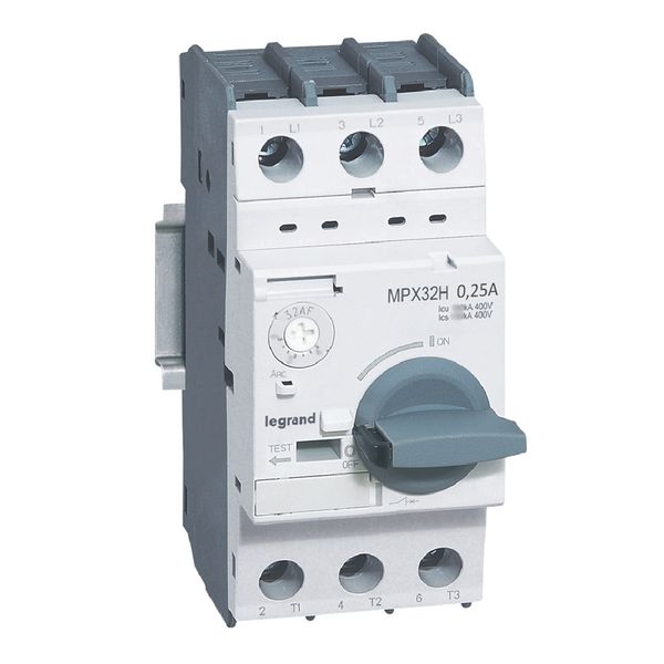 MPCB MPX³ 32H - thermal magnetic - motor protection - 3P - 0.25 A - 100 kA image 1