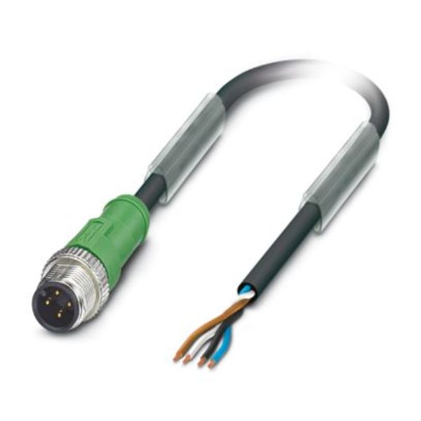 SAC-4P-M12MS/ 5,0-PUR BK - Sensor/actuator cable image 1