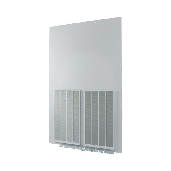 Front plate (section high), ventilated, W=1200mm, IP42, grey image 4