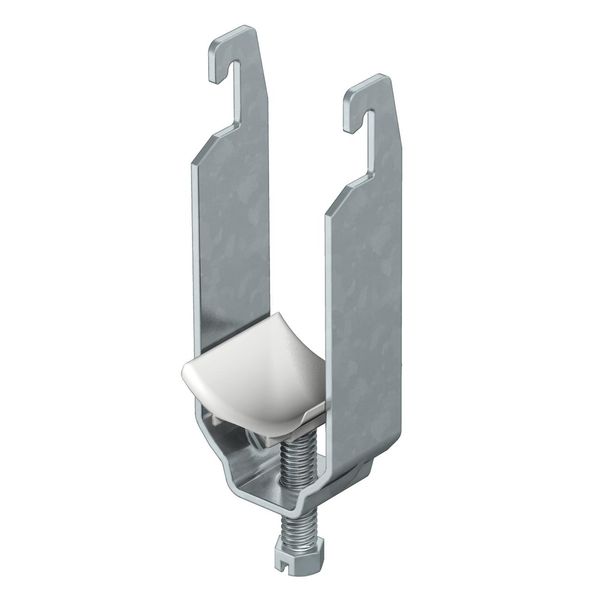 2056U 2 28 FT  Stirrup clip, 2-fold, 22-28mm, Steel, St, hot-dip galvanized, DIN EN ISO 1461 image 1