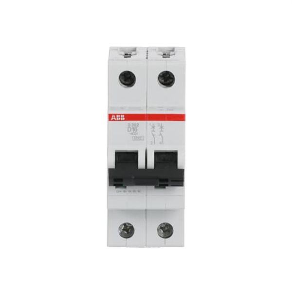 S202-D16 Miniature Circuit Breaker - 2P - D - 16 A image 3