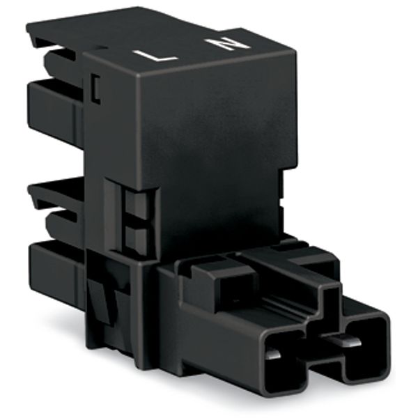 h-distribution connector 2-pole Cod. A black image 3