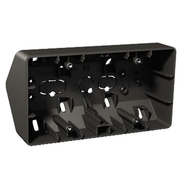 Exxact surface mounted box 2-gang corner box anthracite image 2