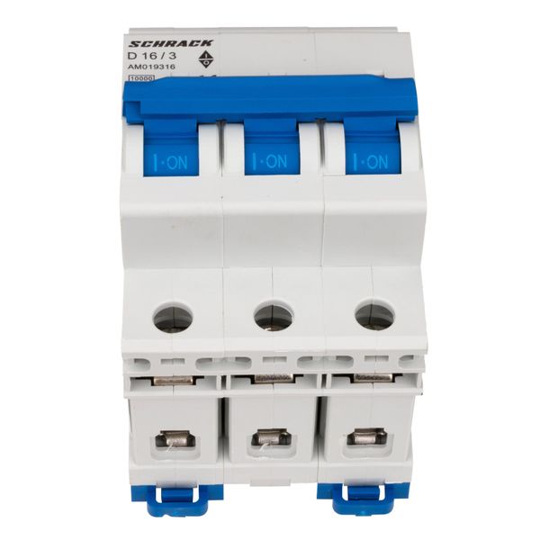 Miniature Circuit Breaker (MCB) AMPARO 10kA, D 16A, 3-pole image 2