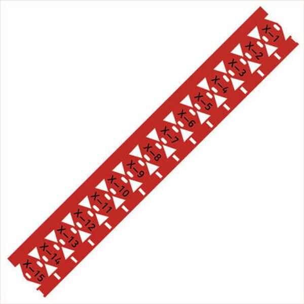 211-835/000-005 Cable tie marker; for Smart Printer; for use with cable ties; 25 x 11 mm; red image 1