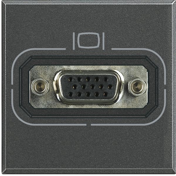 HD15 video socket Axolute anthracite image 1