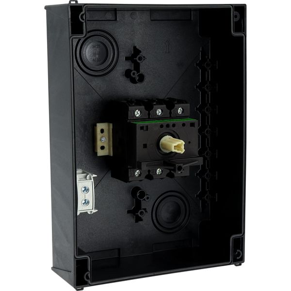 Main switch, P3, 100 A, surface mounting, 3 pole, STOP function, With black rotary handle and locking ring, Lockable in the 0 (Off) position image 61