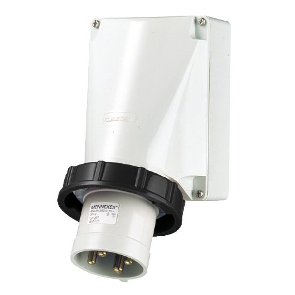 Wall mounted inlet, 63A4p7h500V, IP67 image 1