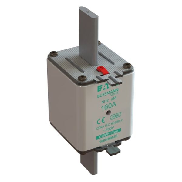 Fuse-link, low voltage, 160 A, AC 500 V, NH2, aM, IEC, dual indicator image 3