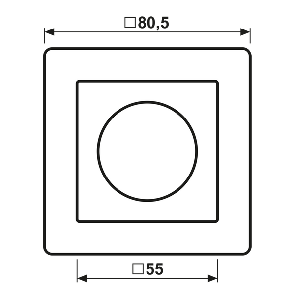 Centre plate f. dimmer AS1540 image 3