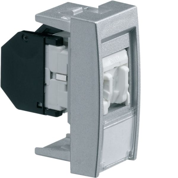 Priza date RJ45 categorie 5e FTP, aluminiu, 1M image 1