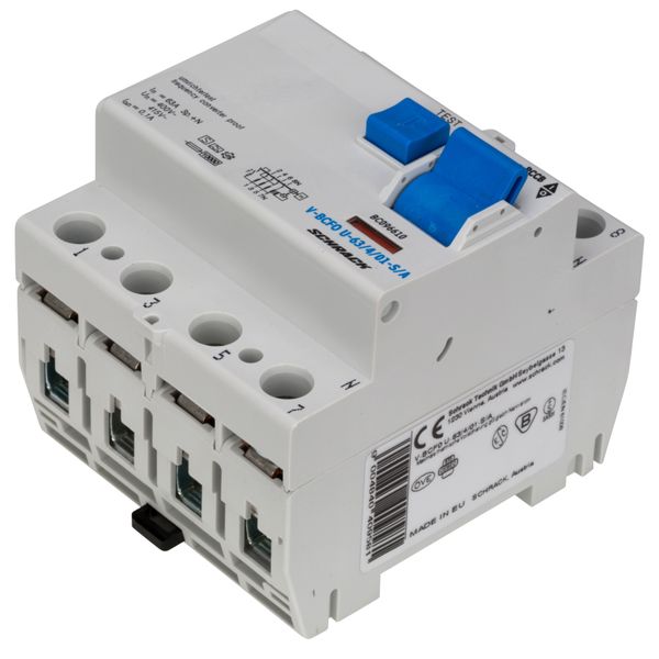 Residual current circuit breaker 63A,4-p,100mA,type A,S, FU image 6