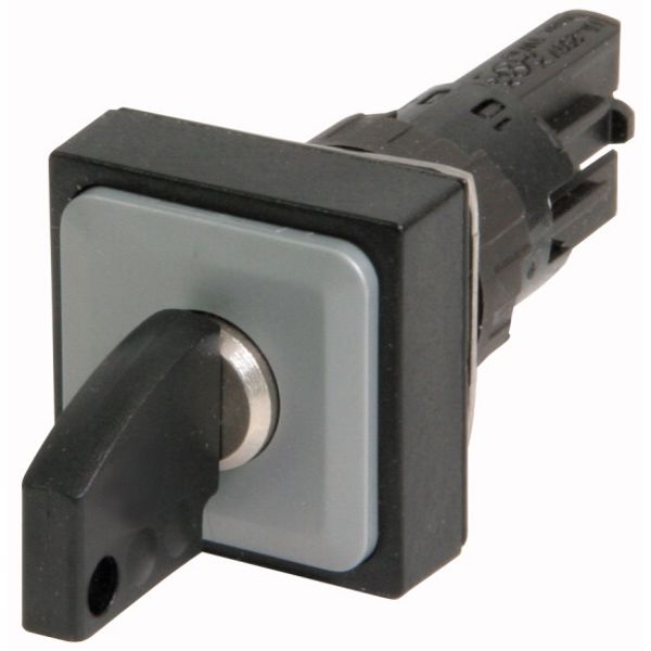 Key-operated actuator, 3 positions, white, momentary image 1