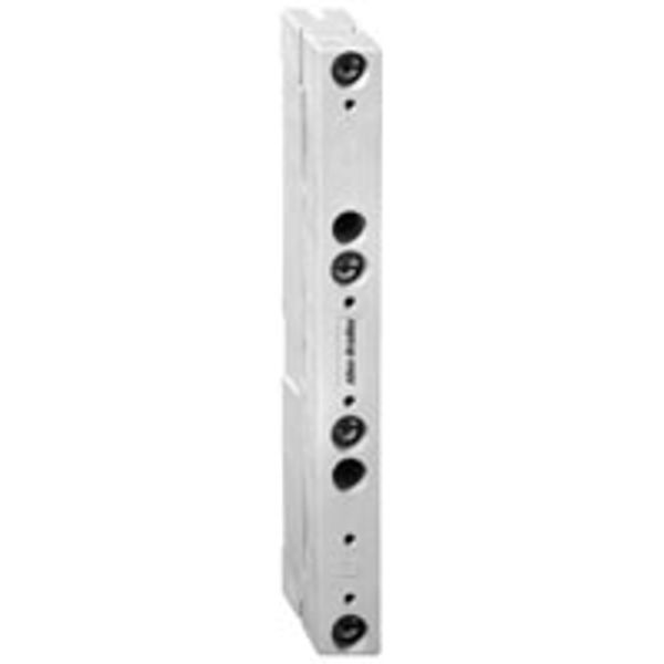 Busbar, Support, 60mm Pole Spacing, Inside Mounting Holes, 3P image 1