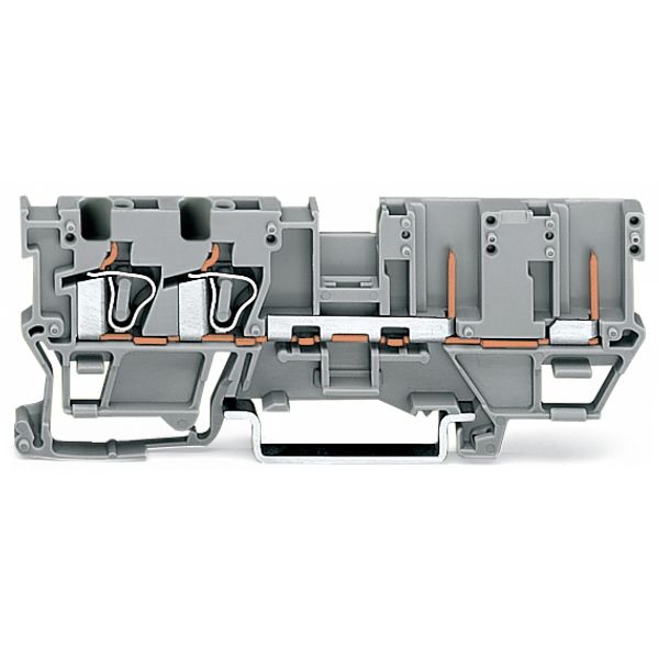 2-conductor/2-pin carrier terminal block for DIN-rail 35 x 15 and 35 x image 2