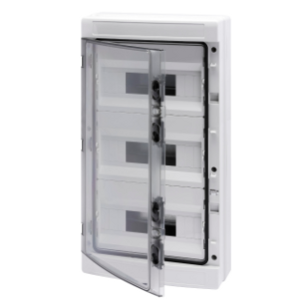 DISTRIBUTION BOARD WITH PANELS WITH WINDOW AND EXTRACTABLE FRAME - PRE- ARRANGED FOR TERMINAL BLOCK - (12X3) 36M IP65 image 1