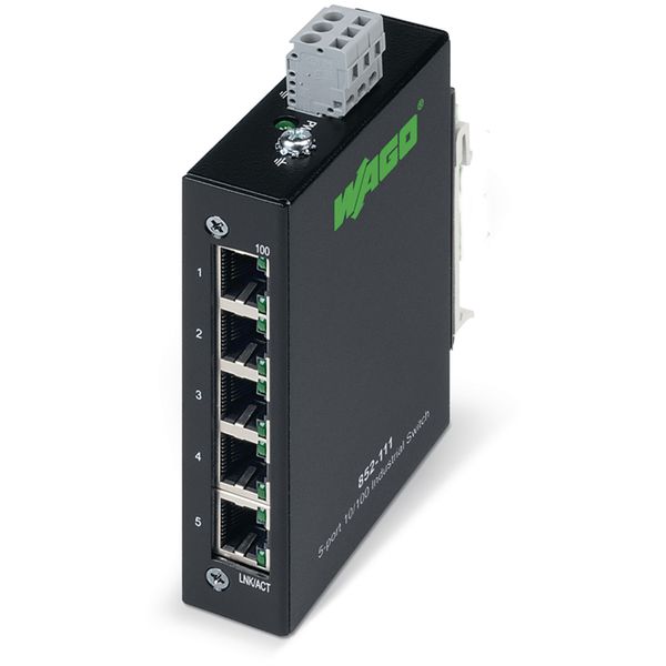 Industrial-ECO-Switch 5-port 100Base-TX black image 2
