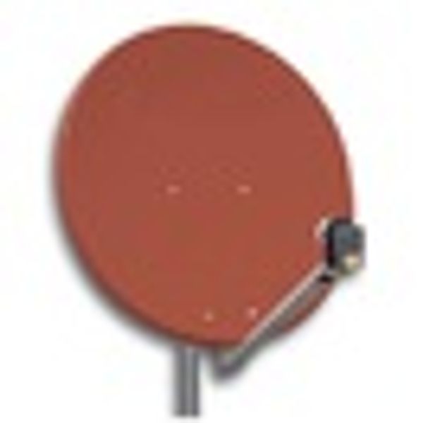 SAT Antenna  80/75cm, Alu, 39dB, foldable feed-arm, red image 4