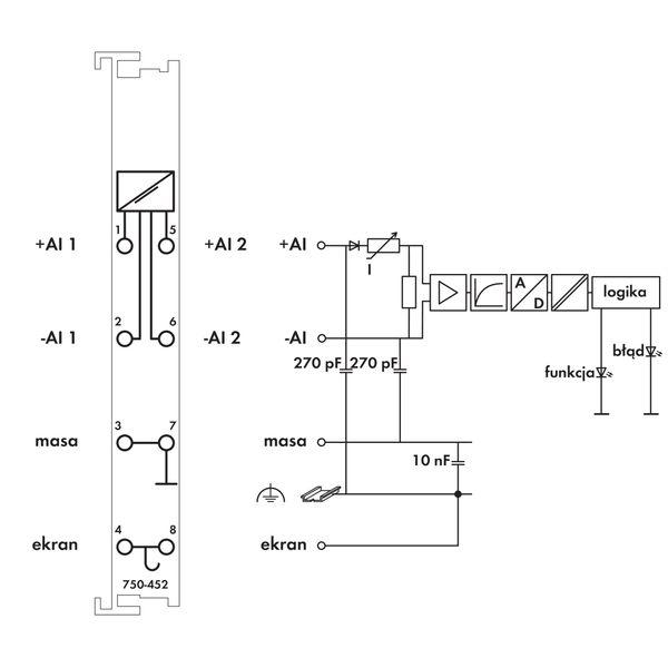 2-channel analog input 0 … 20 mA Differential input light gray image 6