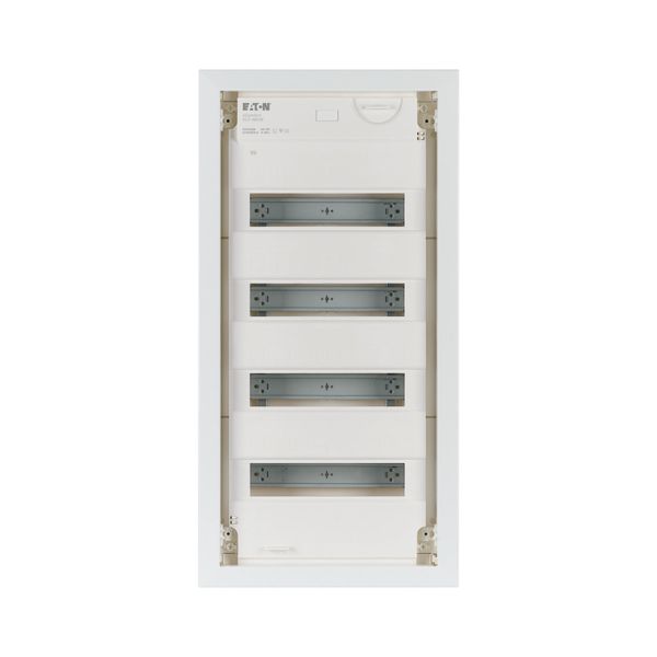Hollow wall compact distribution board, 4-rows, flush sheet steel door image 6