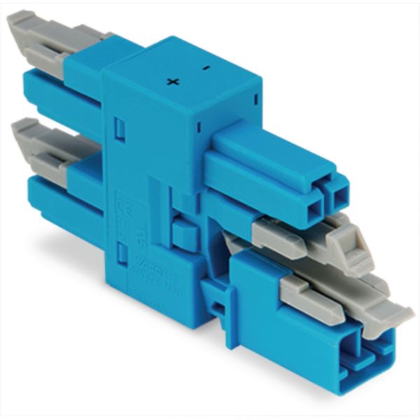 3-way distribution connector 2-pole Cod. I blue image 2