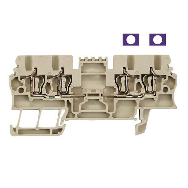 Feed-through terminal block, Tension-clamp connection, 1.5 mm², 500 V, image 1