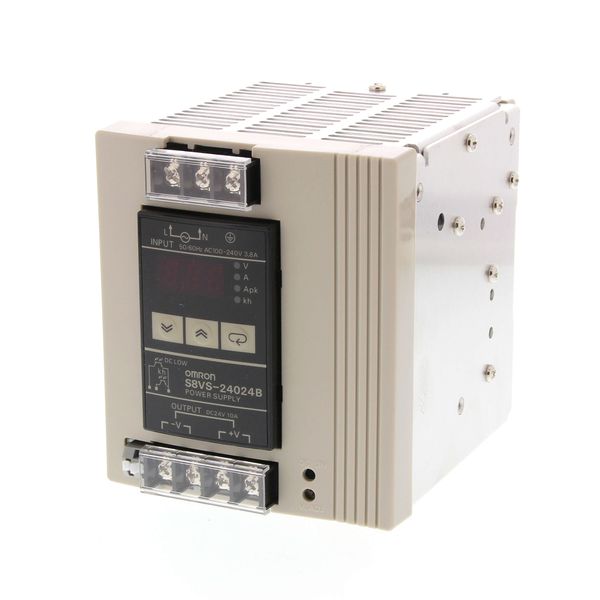 Power supply, 240 W, 100 to 240 VAC input, 24VDC 10 A output, DIN rail image 3