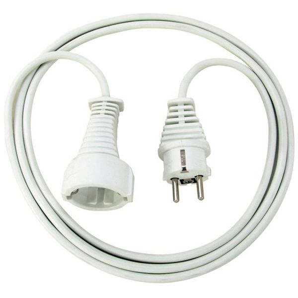 Quality plastic extension cable 2m white H05VV-F 3G1,5 image 1