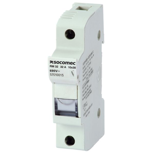 RM cylind. fuse holder without sign. aux. cont.-100A-2P-NFC-Fuse 22x58 image 2