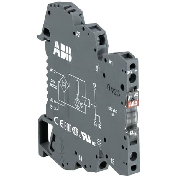 OBOA2000-24VDC Optocoupler R600 A1-A2=24VDC,10-230VAC/25 mA-2 A,Triac image 2