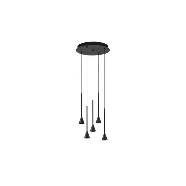 Triac Dimmable Black Aluminium  LED 27 Watt 220-240 Volt  1312Lm 3000K IP20  D: 35.5 H: 150 cm Adjustable Height image 1