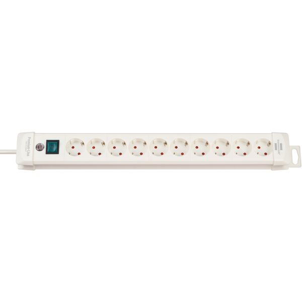 Premium-Line extension socket 10-way white 3m H05VV-F 3G1,5 image 1