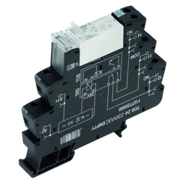 Relay module, 24 V UC ±10 %, Green LED, Rectifier, 1 CO contact (AgNi) image 2