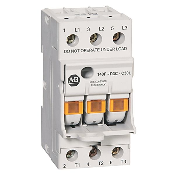 Fuse Holder, with Blown Fuse Indication, UL Class CC, 30A, 600VAC image 1