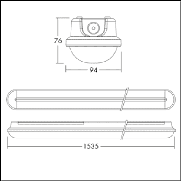 IP65 Moisture-proof diffuser luminaire image 11