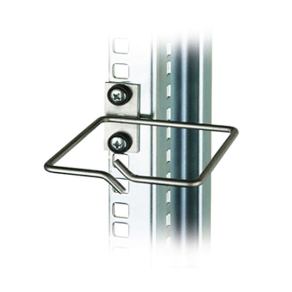 Cable Organizer Metal 80x80mm for mounting to 19"-rail image 1