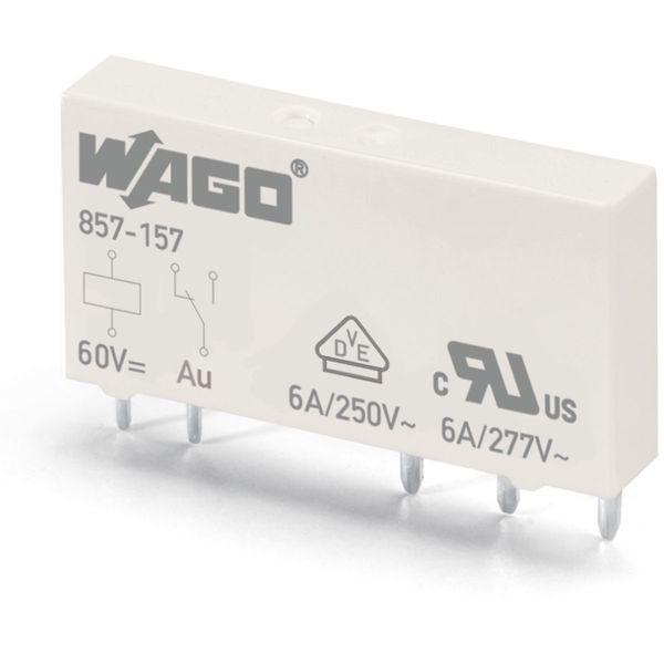 Basic relay Nominal input voltage: 60 VDC 1 changeover contact image 2