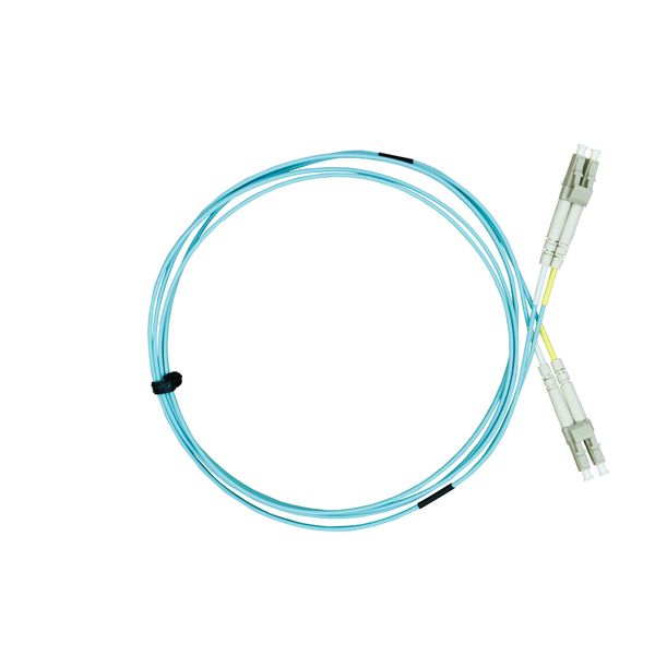 FO Patchcord Duplex LC/LC, 50/125æm OM3, LS0H-3, aqua, 3.0m image 2