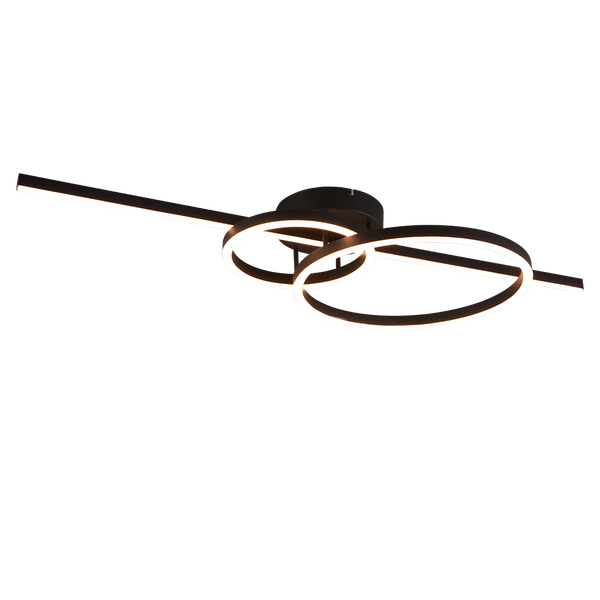 Montilla LED ceiling lamp matt black image 1