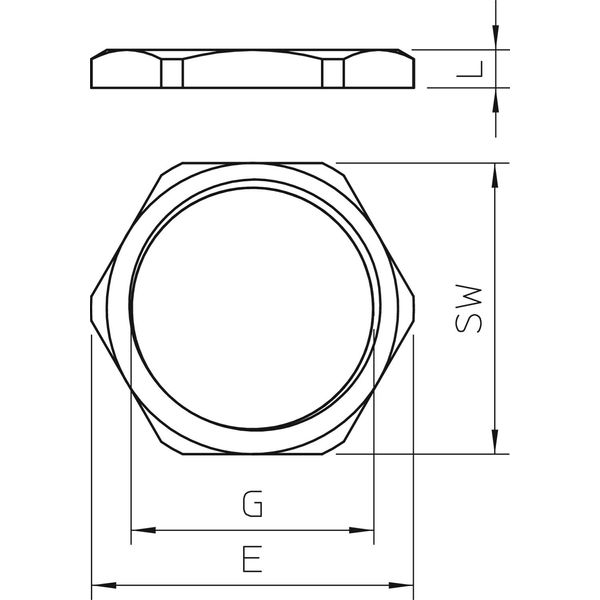 169 MS PG11 Locknut  PG11 image 2