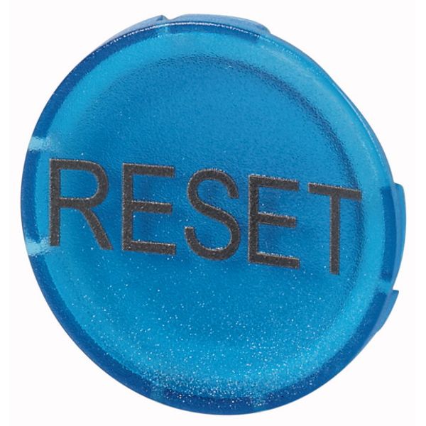 Button lens, flat blue, RESET image 1